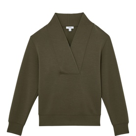 Annabel Interlock Shawl Sweatshirt