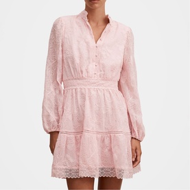 Thalia Embroidered Mini Dress
