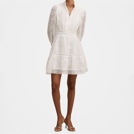 Thalia Petite Embroidered Mini Dress