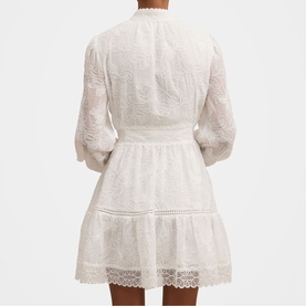 Thalia Petite Embroidered Mini Dress