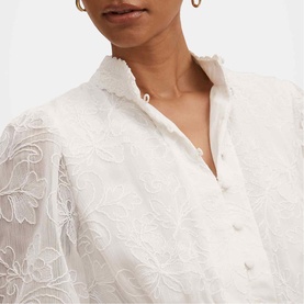 Thalia Petite Embroidered Mini Dress