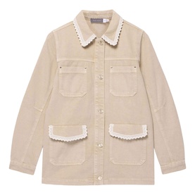 Lace Trim Overshirt
