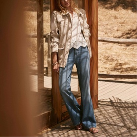 Lace Trim Overshirt