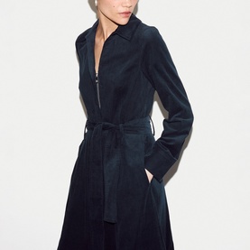 Baby Corduroy Zip Flared Dress