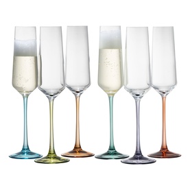Chroma Party Pack Flute 200ml, Set of Six