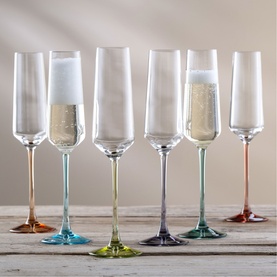 Chroma Party Pack Flute 200ml, Set of Six