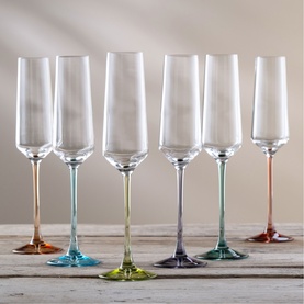 Chroma Party Pack Flute 200ml, Set of Six