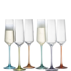 Chroma Party Pack Flute 200ml, Set of Six