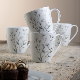 Cotton Blossom Set of 4 Mugs