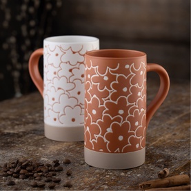 Daisy Tall Mugs Set of Two