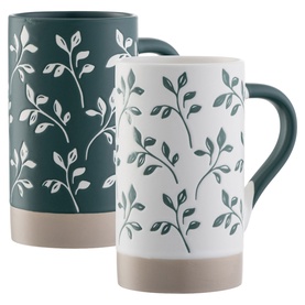 Flora Tall Mugs Set of Two