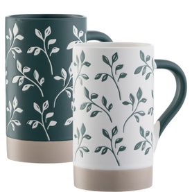 Flora Tall Mugs Set of Two