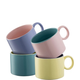 Hoopla Mug 230ml, Set of Four