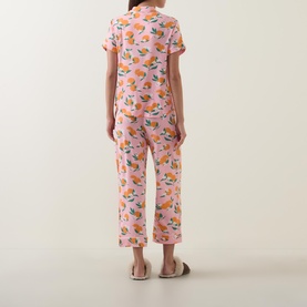 Orange Print Pyjama Set