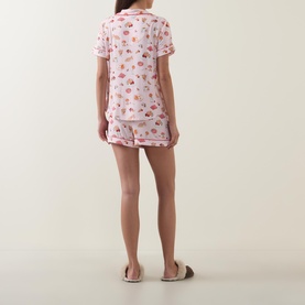 Breakfast Print Shorts Pyjama Set