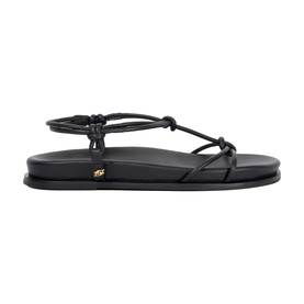 Launa Leather Knotted Flat Sandals