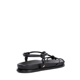 Launa Leather Knotted Flat Sandals