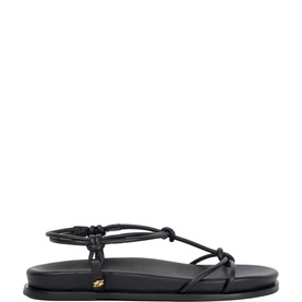 Launa Leather Knotted Flat Sandals