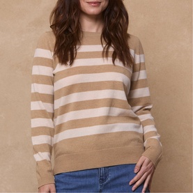 Naomi Stripe Merino Knit Sweater