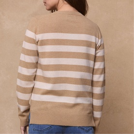 Naomi Stripe Merino Knit Sweater