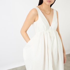 Sculptural Textured Trapezium Dress