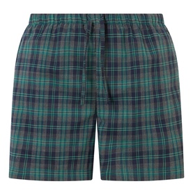 Check Boxer Style Shorts