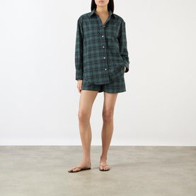 Check Boxer Style Shorts