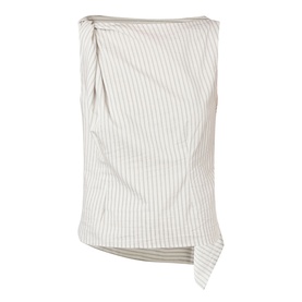 Fine Stripe Draped Top
