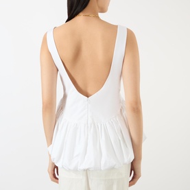 Voluminous Peplum Blouse