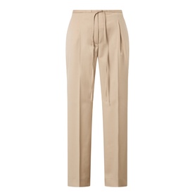 Pleated Straight-Leg Trousers