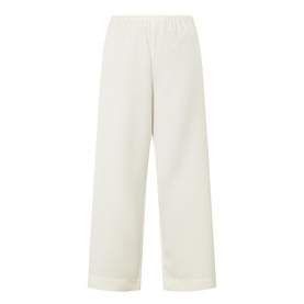 Wide-Leg Cropped Trousers