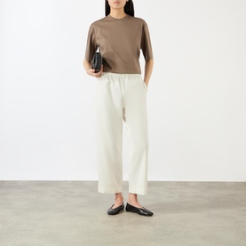 Wide-Leg Cropped Trousers