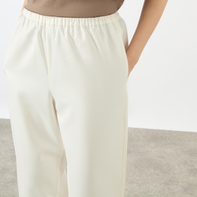 Wide-Leg Cropped Trousers