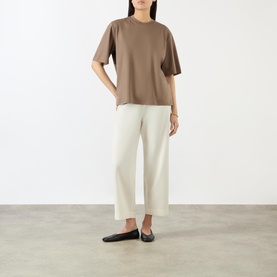 Wide-Leg Cropped Trousers