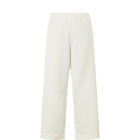 Wide-Leg Cropped Trousers