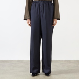 Silk PJ Wide-Leg Trousers