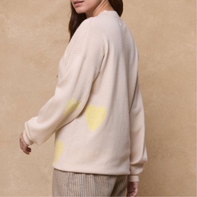 Valentina Heart Merino Wool Sweater