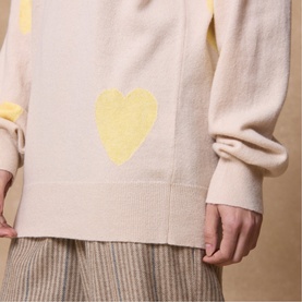 Valentina Heart Merino Wool Sweater