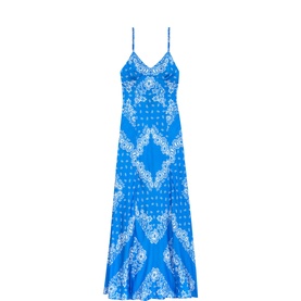 Bandana Flared Slip Dress
