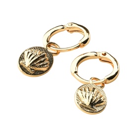 Ch&eacute;le Shell Huggies Earrings