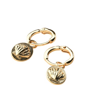 Ch&eacute;le Shell Huggies Earrings