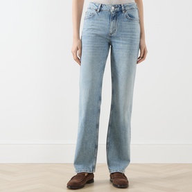 Elin Rigid Denim High-Rise Straight Leg Jeans