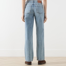 Elin Rigid Denim High-Rise Straight Leg Jeans