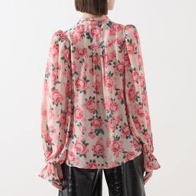 Katie Antique Rose Print Blouse