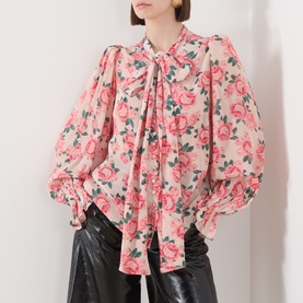 Katie Antique Rose Print Blouse