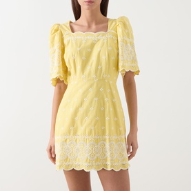 Charlotte Embroidered Mini Dress