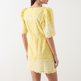 Charlotte Embroidered Mini Dress