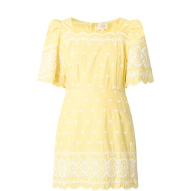Charlotte Embroidered Mini Dress