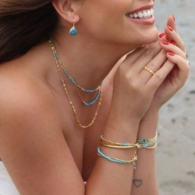 Santorini Beaded Necklace