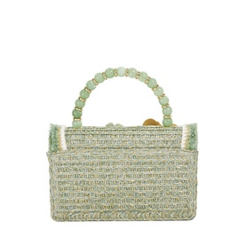 Blooms Beaded Top Handle Bag